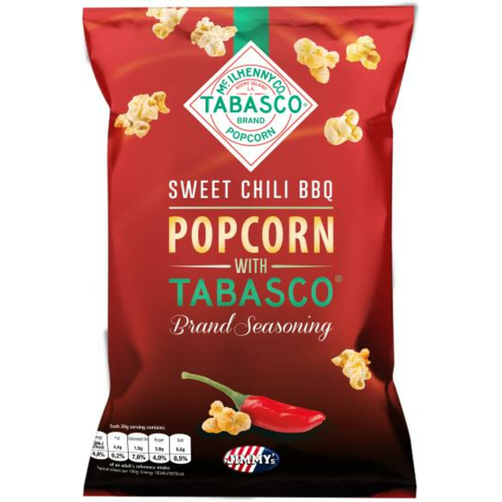 Jimmy's Tabasco Popcorn Sweet Chili BBQ 90 g
