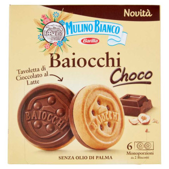 Mulino Bianco Mini Baiocchi Snack Nocciola 6X330 g Pack (kopya)
