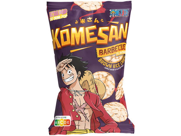 Ultra Pop Chips Riz Brun Bbq Komesan 60 g