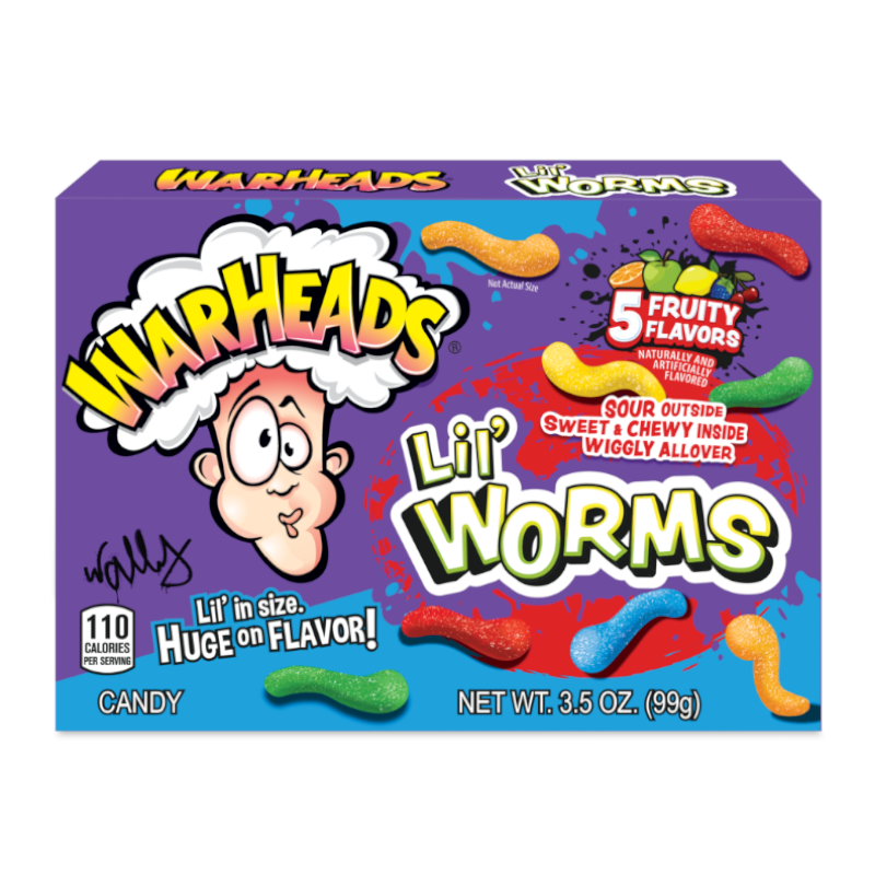 Warheads Lil' Worms Theaterbox 99 g