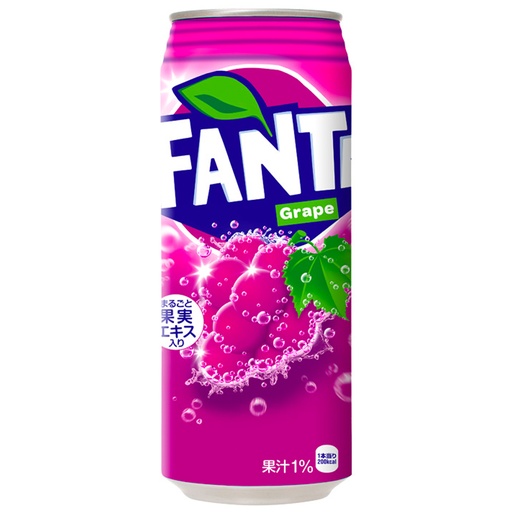 [1003] Fanta Grape Bottle Japan 500 ml