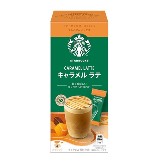 [3003] Starbucks Premium Mix Caramel Latte 4 Sticks 92 g