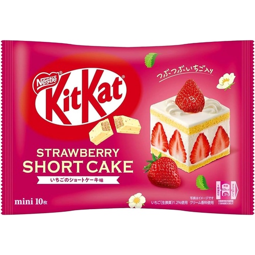 [SS000034] KitKat Mini Short Cake Strawberry 116 g