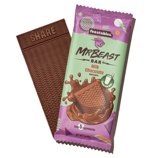 [SS000091] Mr Beast Feastables Milk Chocolate 60 g