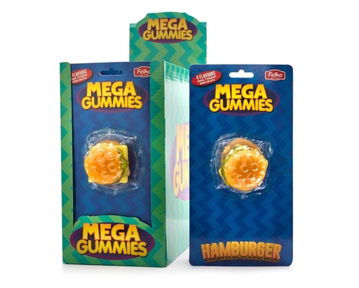 [SS000143] Mega Gummies Hamburger 120 g