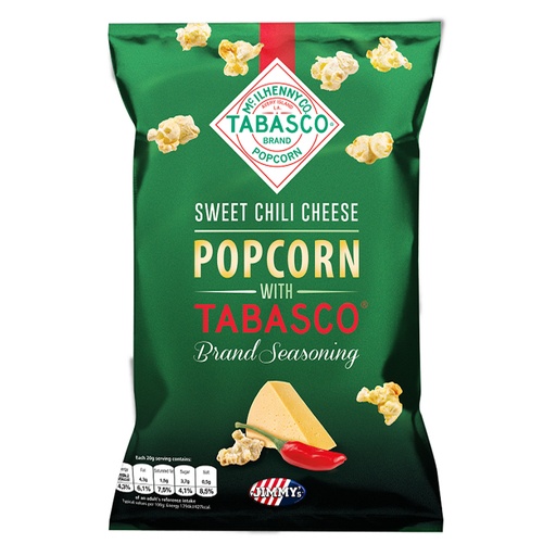 [SS000154] Jimmy's Tabasco Popcorn Sweet Chili Cheese 90 g