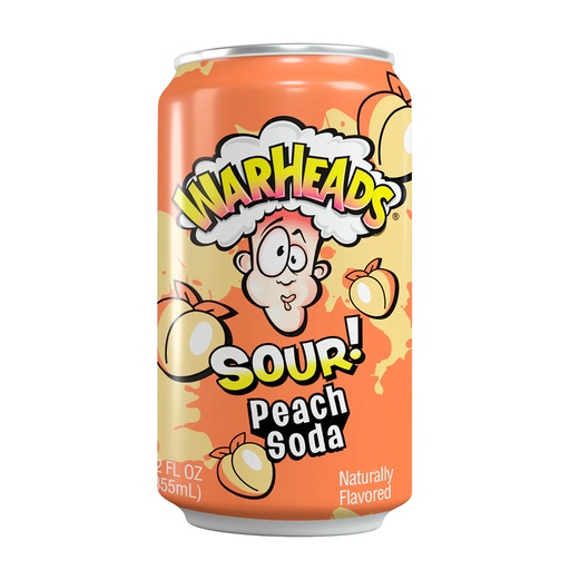 [SS000216] Warheads Peach Sour Soda 355 ml