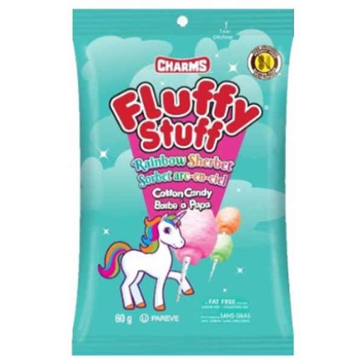 [SS000500] Charms Fluffy Stuff Rainbow Sherbet Cotton Candy 60 g
