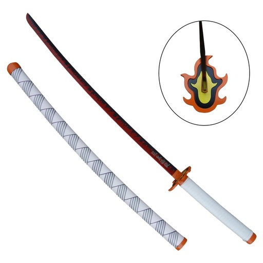 [SH-656] KATANA DEMON SLAYER - KYOJURO RENGOKU - LAME MÉTAL