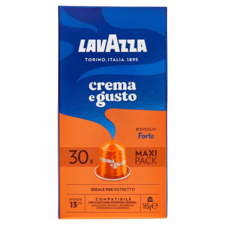 [SS001012] Lavazza Crema e Gusto Capsule Compatibili con Macchine Nespresso Gusto Forte 30