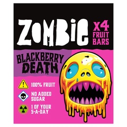 [SS001452] Zombie Blackberry Death Fruit Leather Bars 4 x 25 g