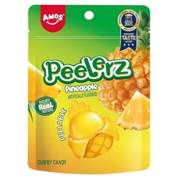 [SS001490] Amos Peelerz Gummy Pineapple Candy 65 g