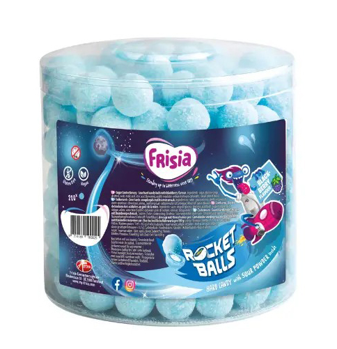 [SS002044] Frisia Rocket Balls Sour Blackberry 200 pièces