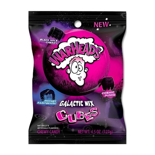 [002883] Warheads Galactic Cubes Berry 127 g