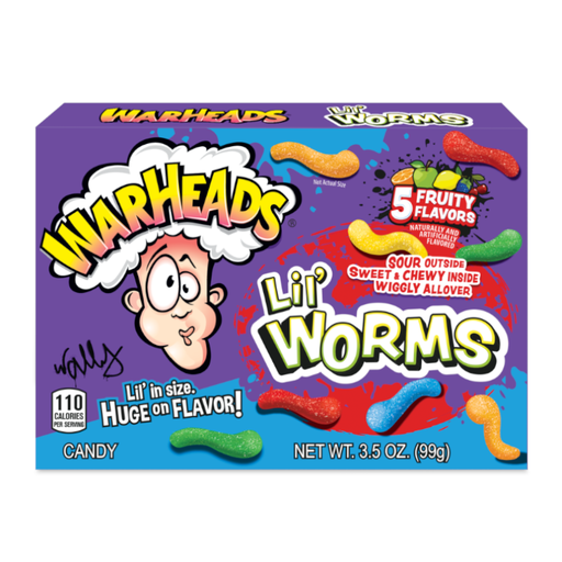 [503520] Warheads Lil' Worms Theaterbox 99 g